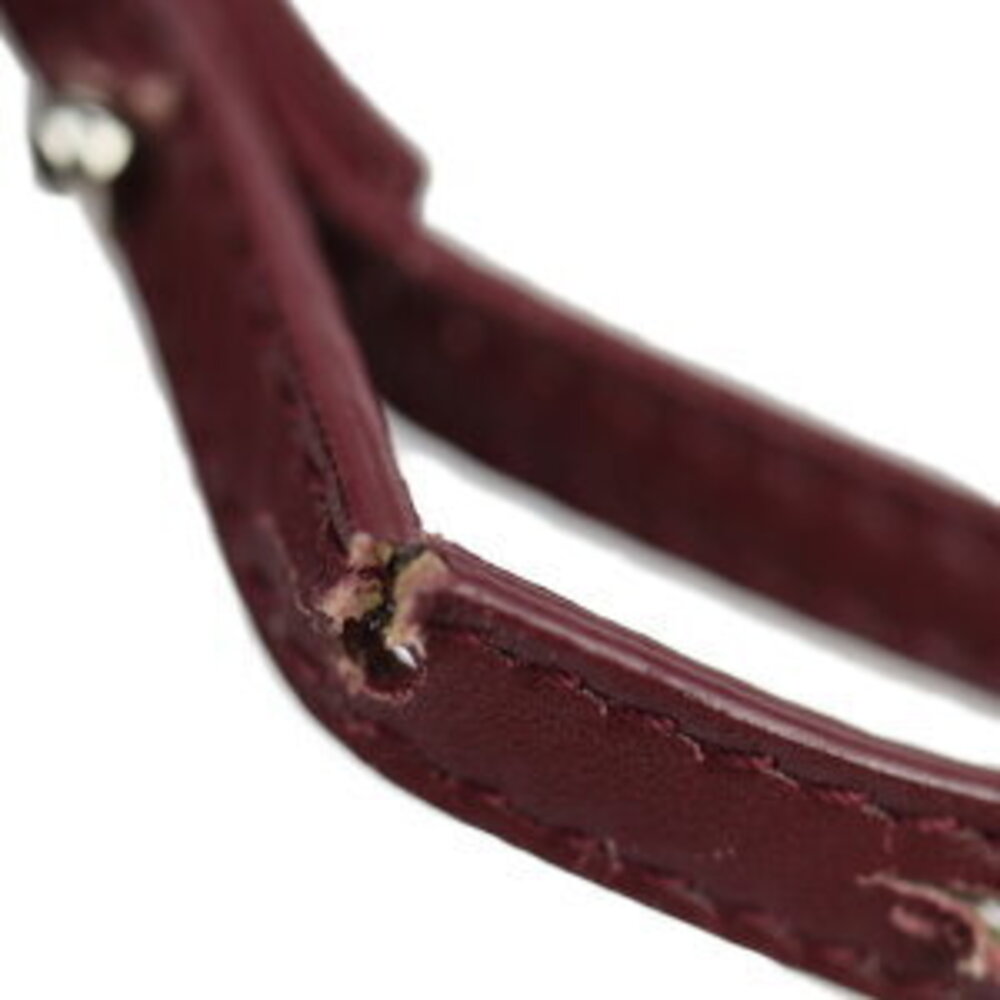 Balenciaga canvas Navy Red Beige Pochette messenger Shoulder Bag Burgundy Tan - Picture 7 of 9